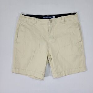 Quiet Storm Men's Chino Shorts Beige Cotton Spandex Size‎ 33 / 7.5" inseam